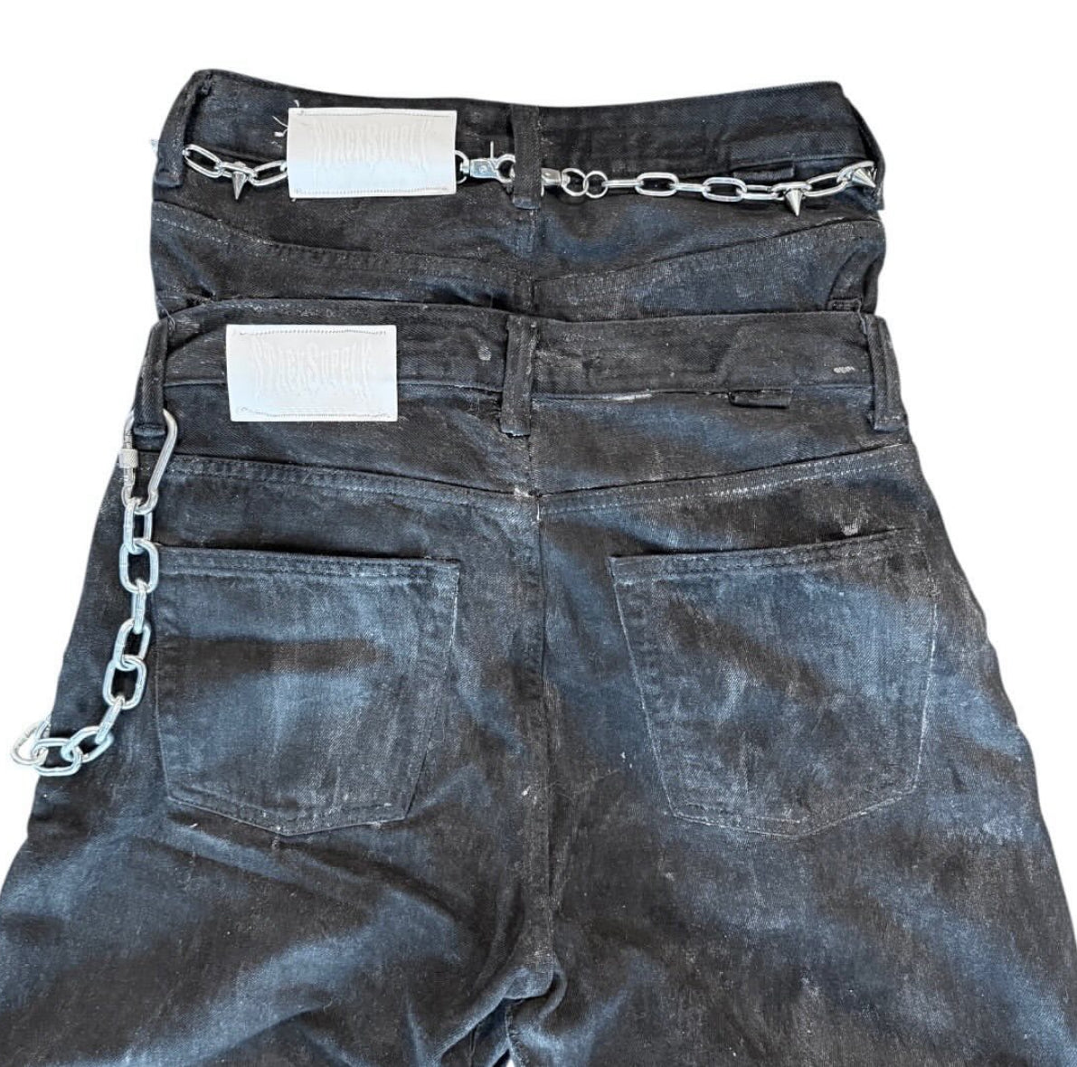 DEATH STAIN WAXED DENIM
