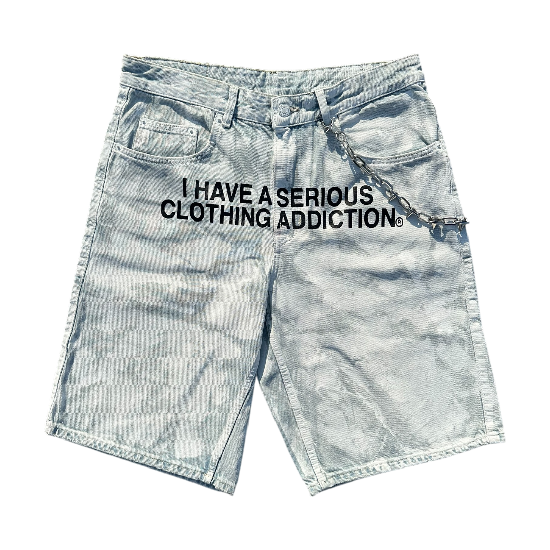 I HAVE A SERIOUS CLOTHING ADDICTION WHITE BAGGY SHORTS