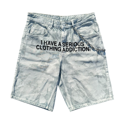 I HAVE A SERIOUS CLOTHING ADDICTION WHITE BAGGY SHORTS