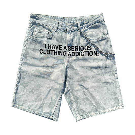 I HAVE A SERIOUS CLOTHING ADDICTION WHITE BAGGY SHORTS