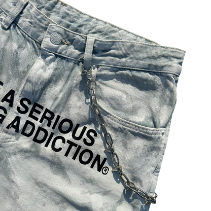 I HAVE A SERIOUS CLOTHING ADDICTION WHITE BAGGY SHORTS