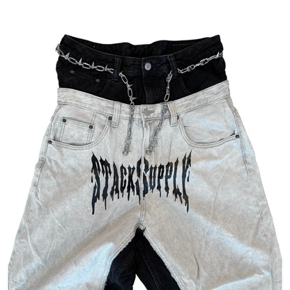GRAVE WASH DENIM