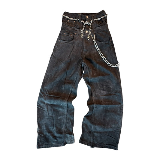 DEATH STAIN WAXED DENIM