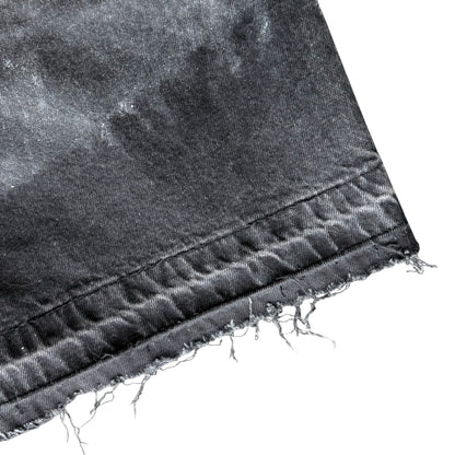 DEATH STAIN DENIM SHORTS