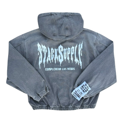 GREY WASHED COMPLEXCON EXCLUSIVE DENIM ZIPUP