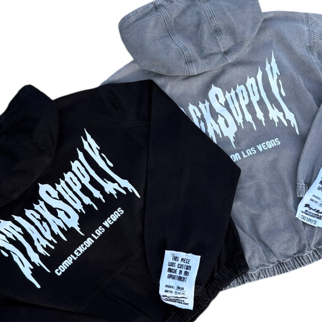 BLACK AND GREY WASH ZIPUP BUNDLE DEAL