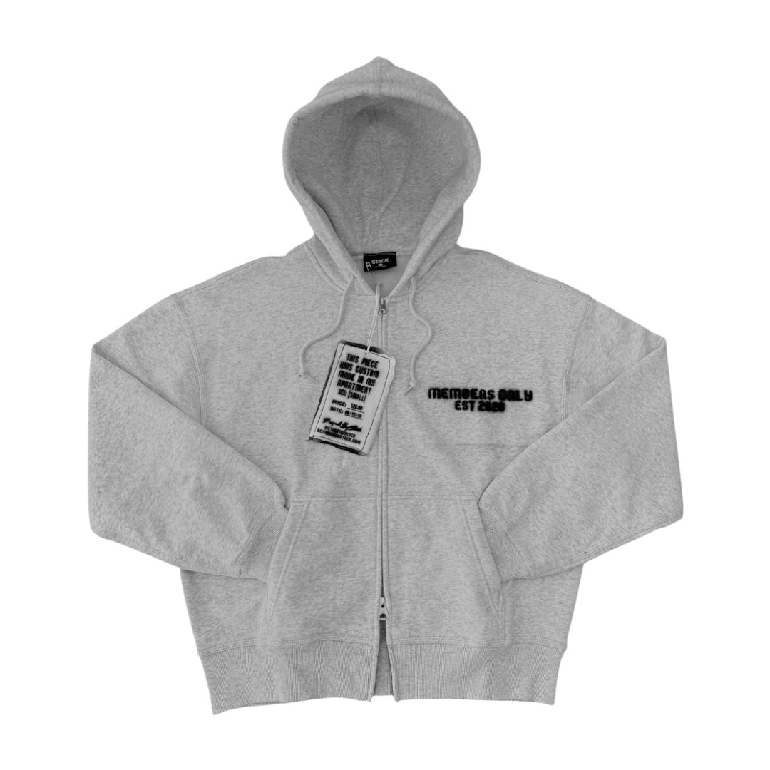 EVERYDAY GREY ZIPUP ESSENTIAL